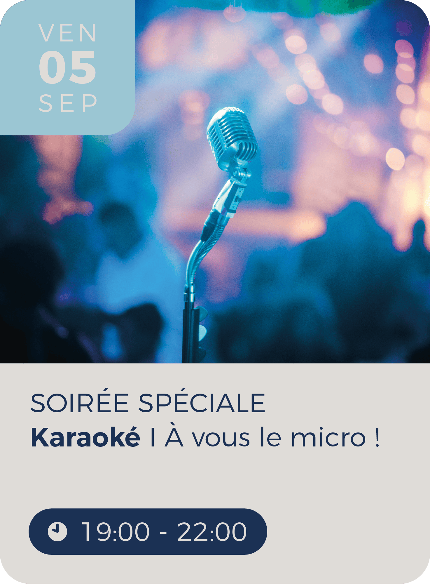 Programmation soirée Karaoké
