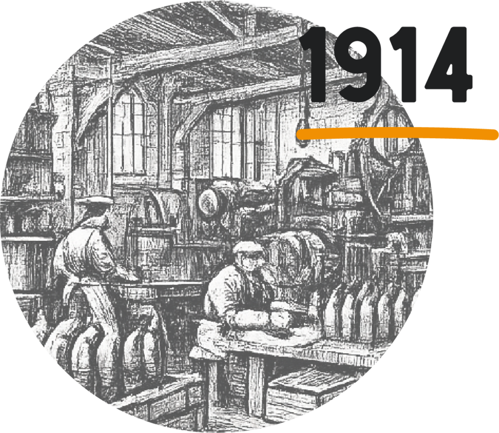 Illustration de l'usine devenue une poudrière