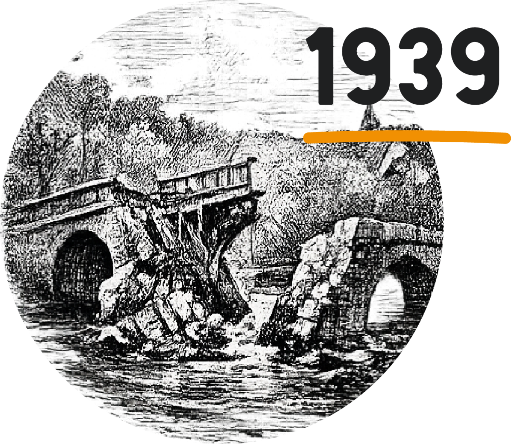 Illustration du pont détruit